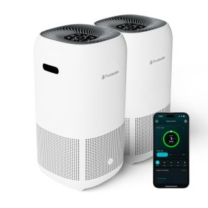 TrustedAir Smart HEPA Air Purifiers for large rooms with app control, designed for optimal air quality and filtration.