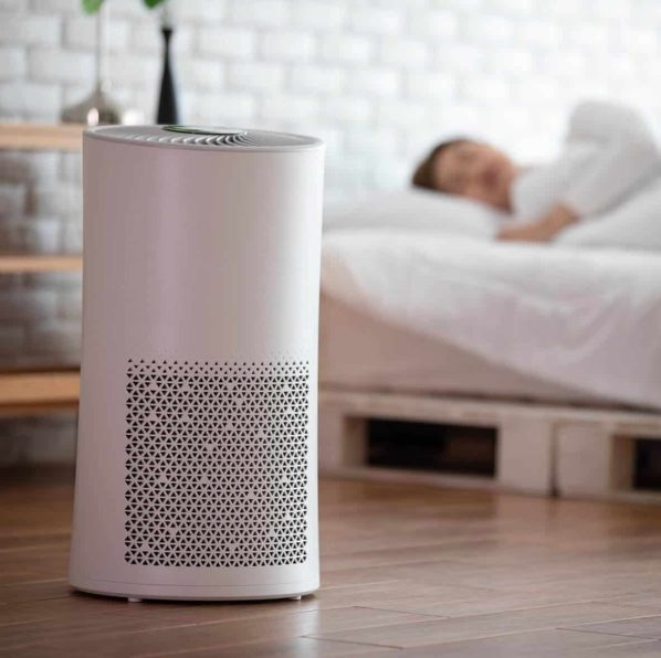 Air purifier for clean indoor air and allergy relief.