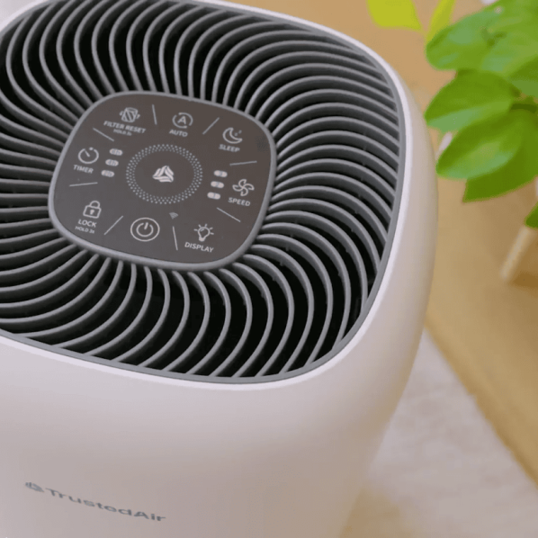 Modern air purifier featuring digital controls and multiple settings for optimal air quality improvement in homes and offices.
