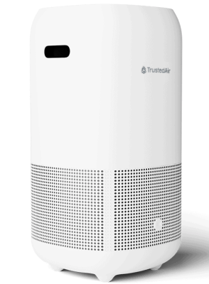 TrustedAir Smart HEPA air purifier for clean indoor air, ideal for wildfire smoke and pollution control.