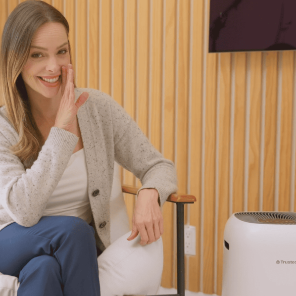 TrustedAir air purifier providing fresh, healthy air for a comfortable living space.